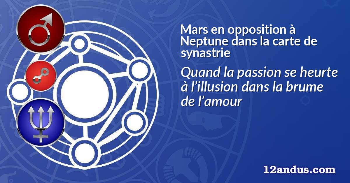 Mars en opposition à Neptune dans la carte de synastrie