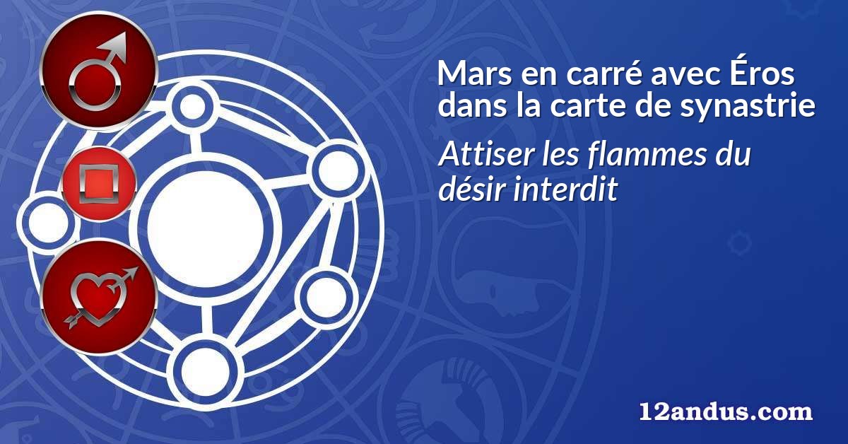 Mars en carré avec Éros dans la carte de synastrie