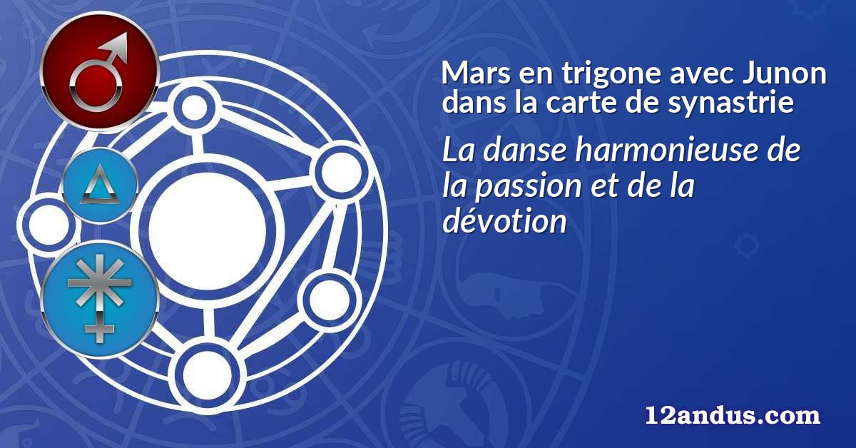 Mars en trigone avec Junon dans la carte de synastrie