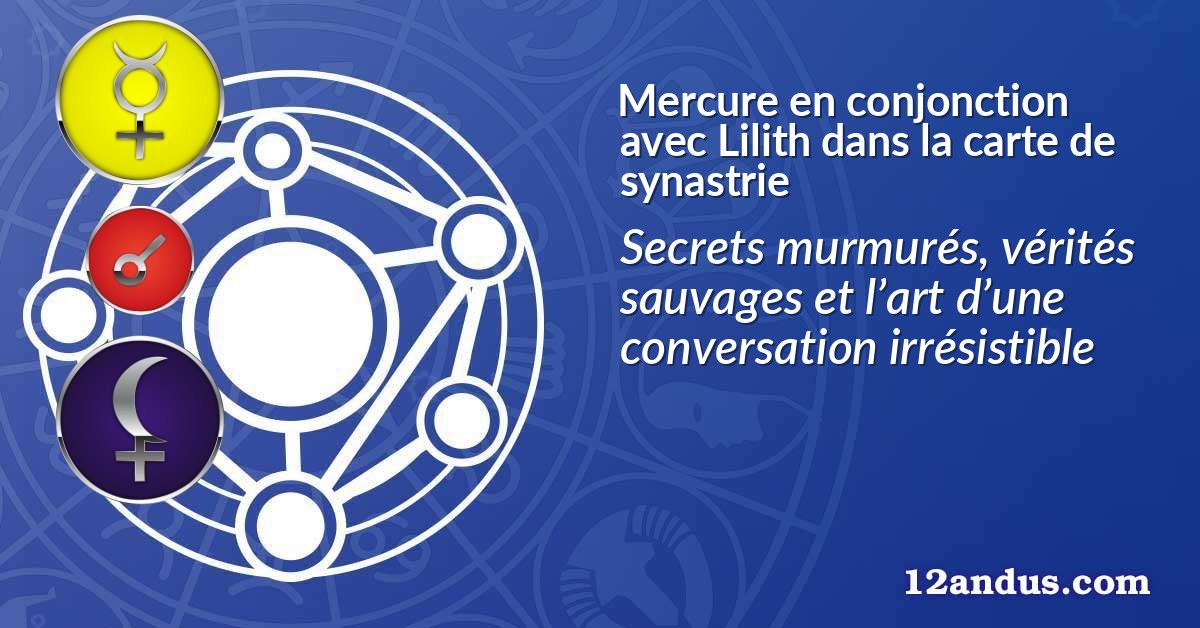 Mercure en conjonction avec Lilith dans la carte de synastrie