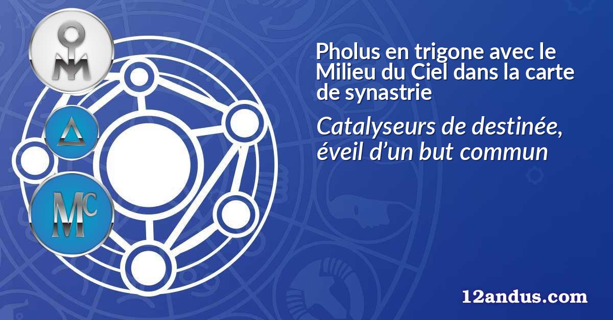 Pholus en trigone avec le Milieu du Ciel dans la carte de synastrie