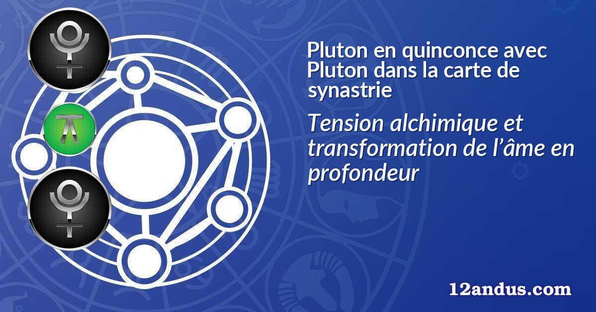 Pluton en quinconce avec Pluton dans la carte de synastrie