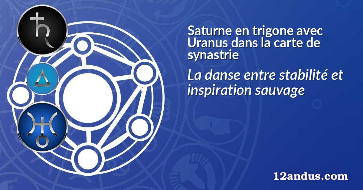 Saturne en trigone avec Uranus dans la carte de synastrie