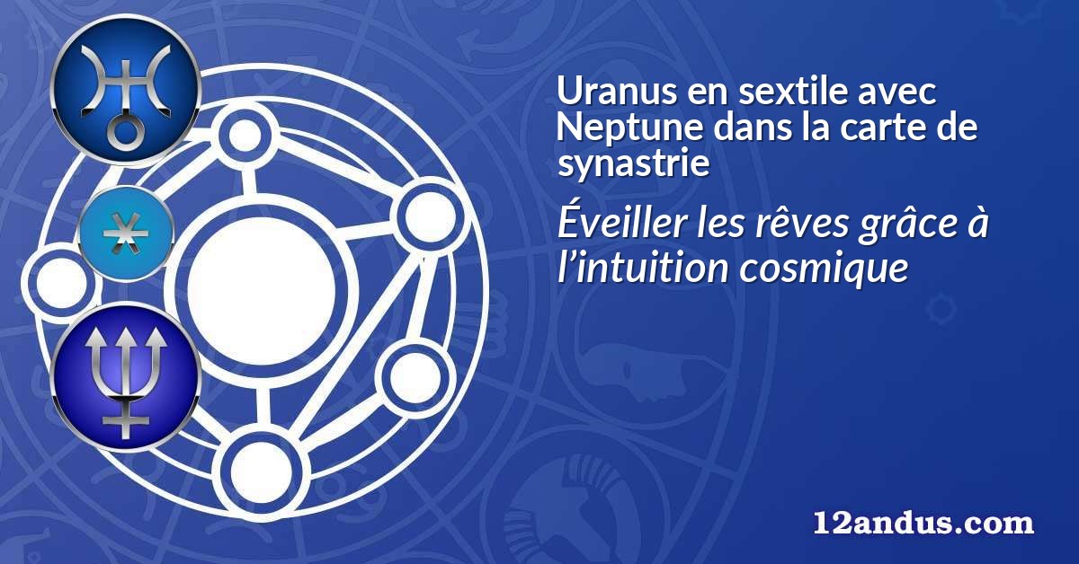 Uranus en sextile avec Neptune dans la carte de synastrie