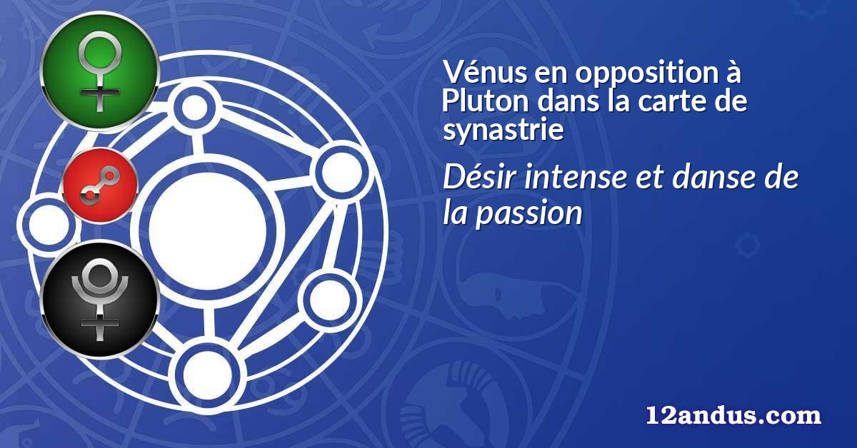 Vénus en opposition à Pluton dans la carte de synastrie