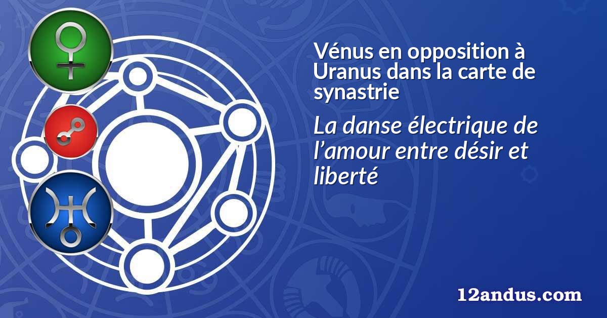 Vénus en opposition à Uranus dans la carte de synastrie
