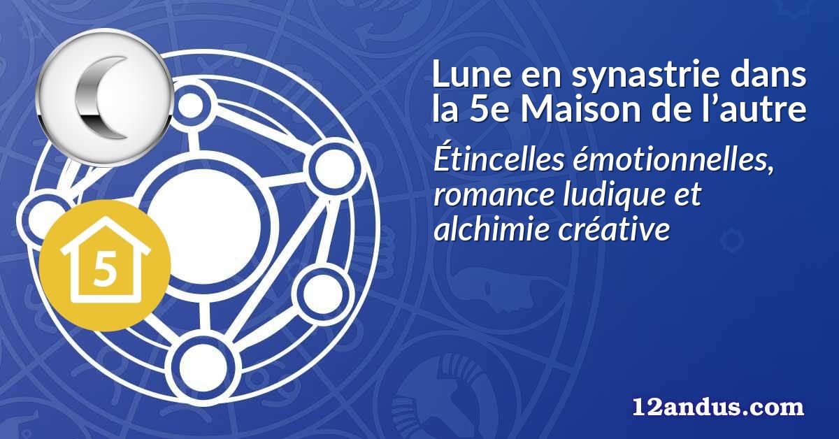 Lune en synastrie dans la 5e Maison de l’autre