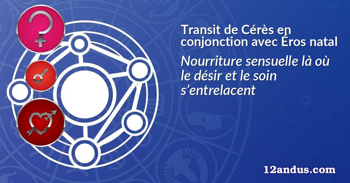 Transit de Cérès en conjonction avec Éros natal
