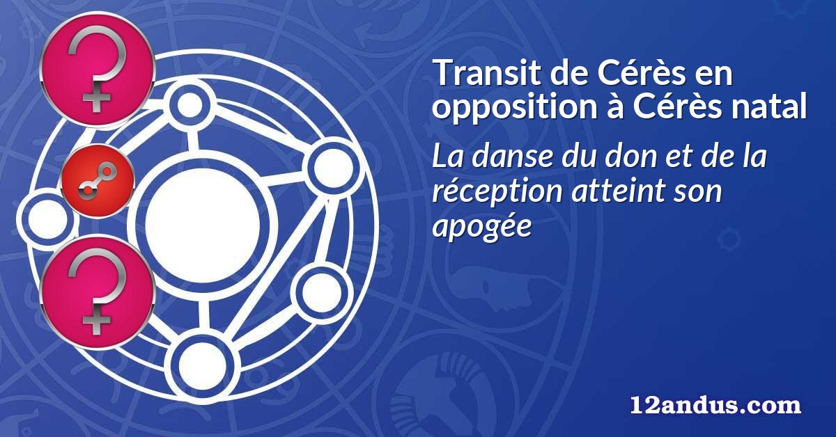 Transit de Cérès en opposition à Cérès natal