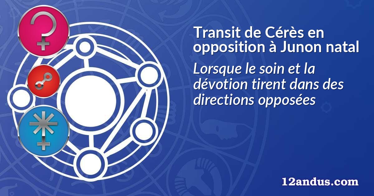 Transit de Cérès en opposition à Junon natal