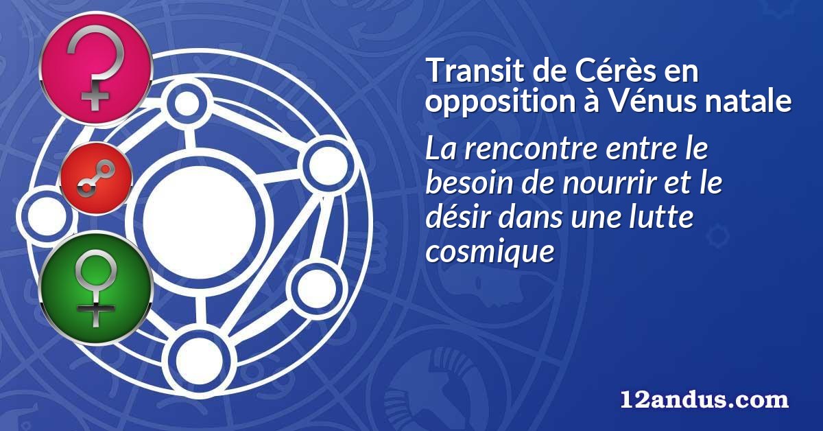 Transit de Cérès en opposition à Vénus natale