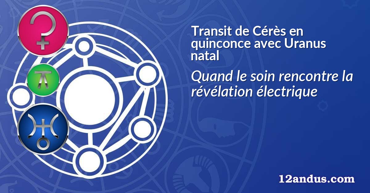 Transit de Cérès en quinconce avec Uranus natal
