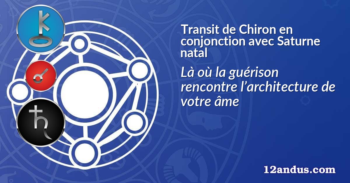 Transit de Chiron en conjonction avec Saturne natal