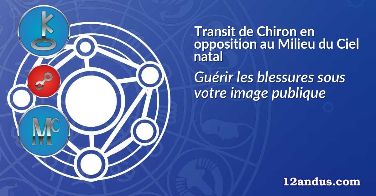 Transit de Chiron en opposition au Milieu du Ciel natal