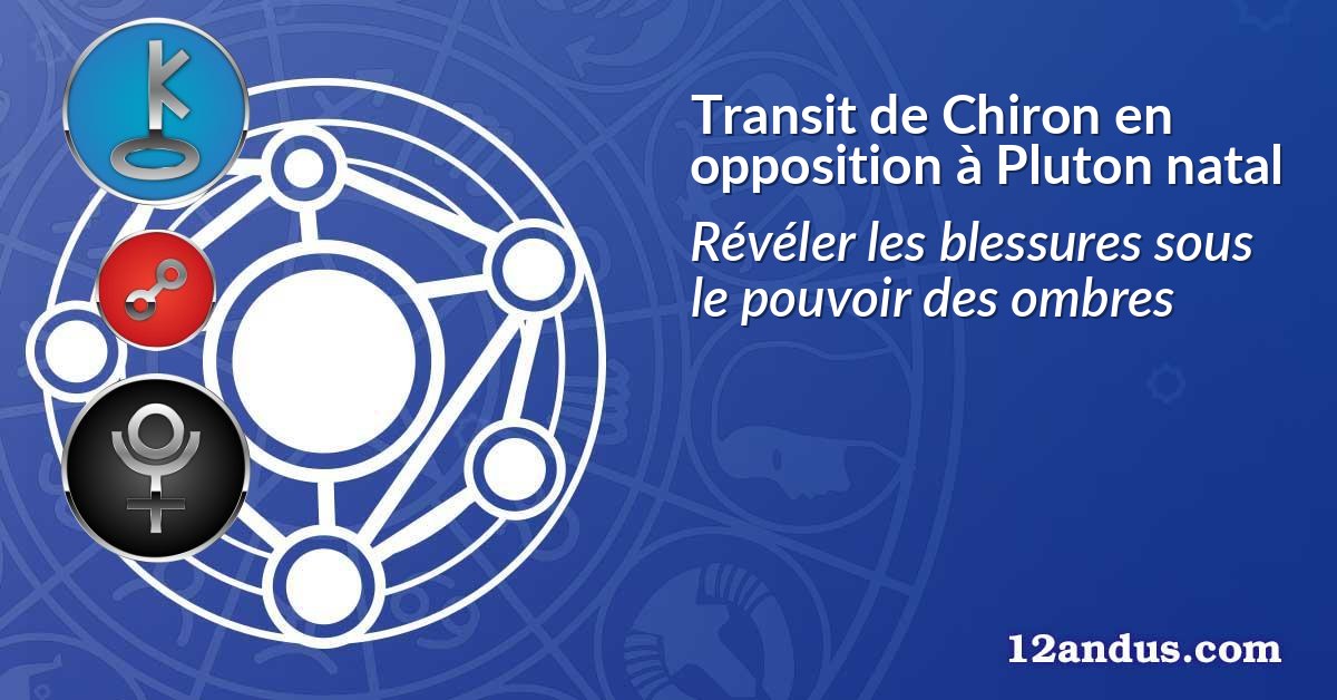 Transit de Chiron en opposition à Pluton natal