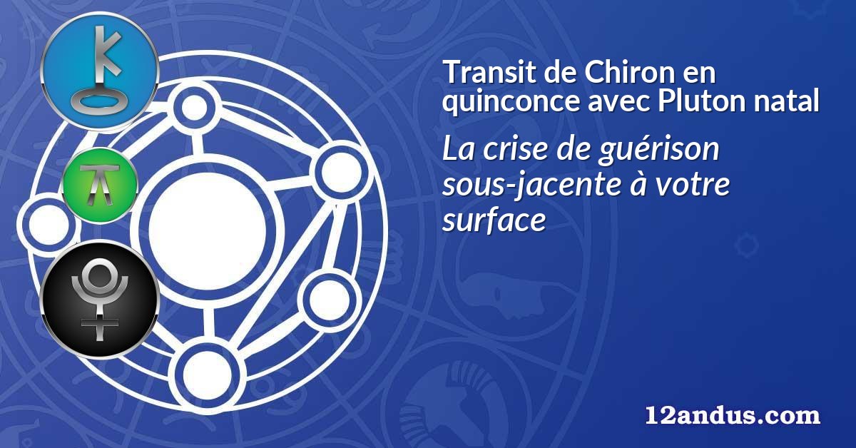 Transit de Chiron en quinconce avec Pluton natal