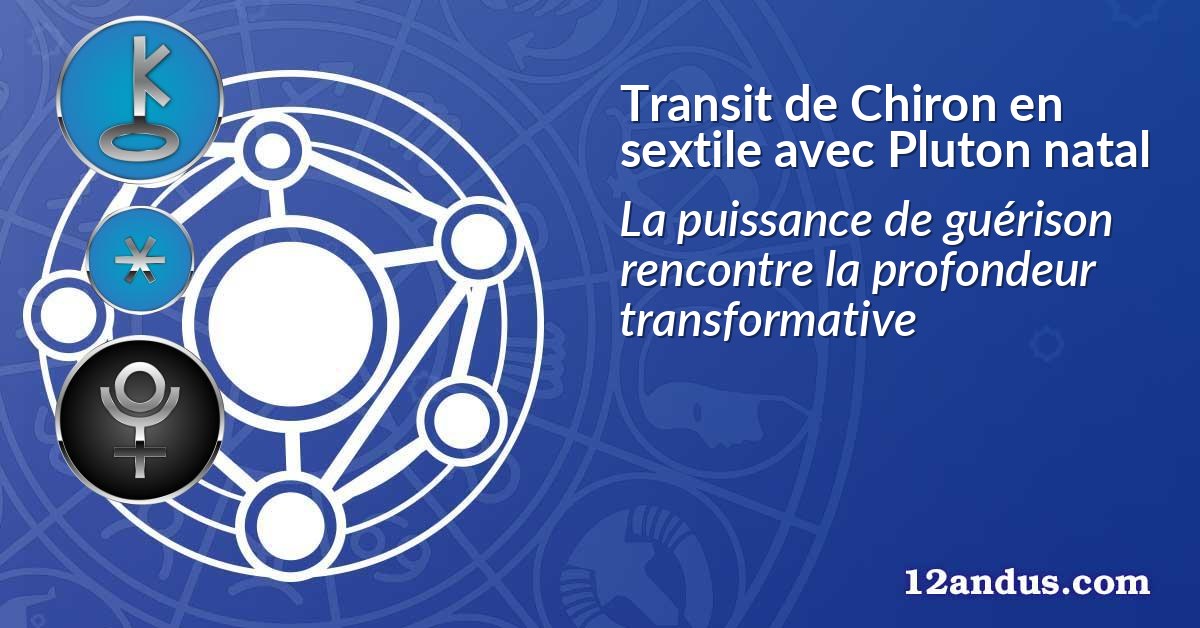 Transit de Chiron en sextile avec Pluton natal