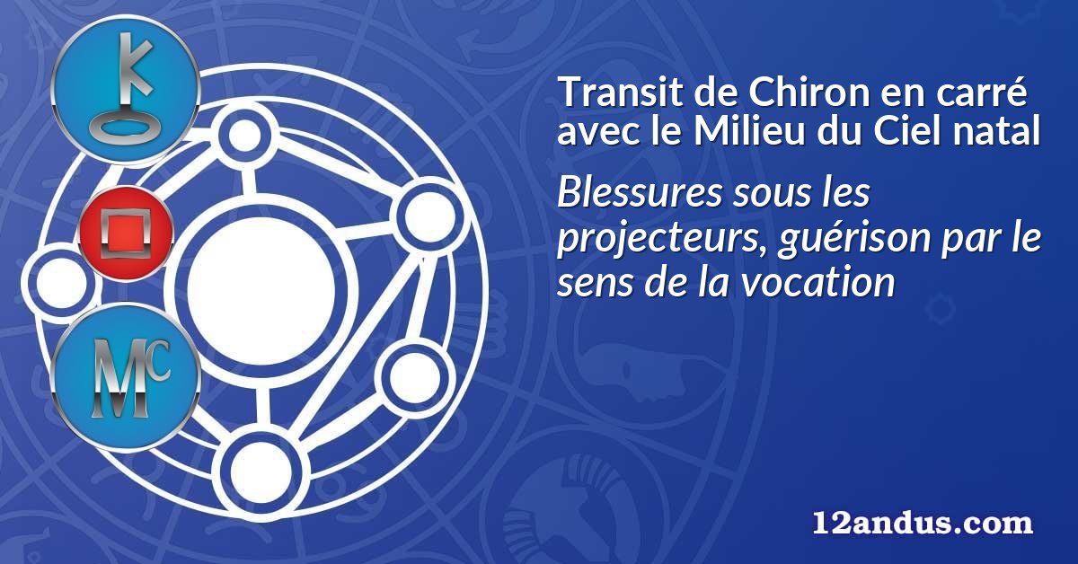 Transit de Chiron en carré avec le Milieu du Ciel natal