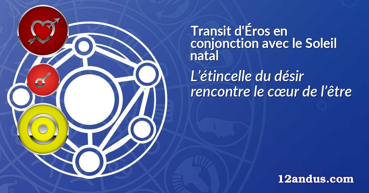 Transit d'Éros en conjonction avec le Soleil natal