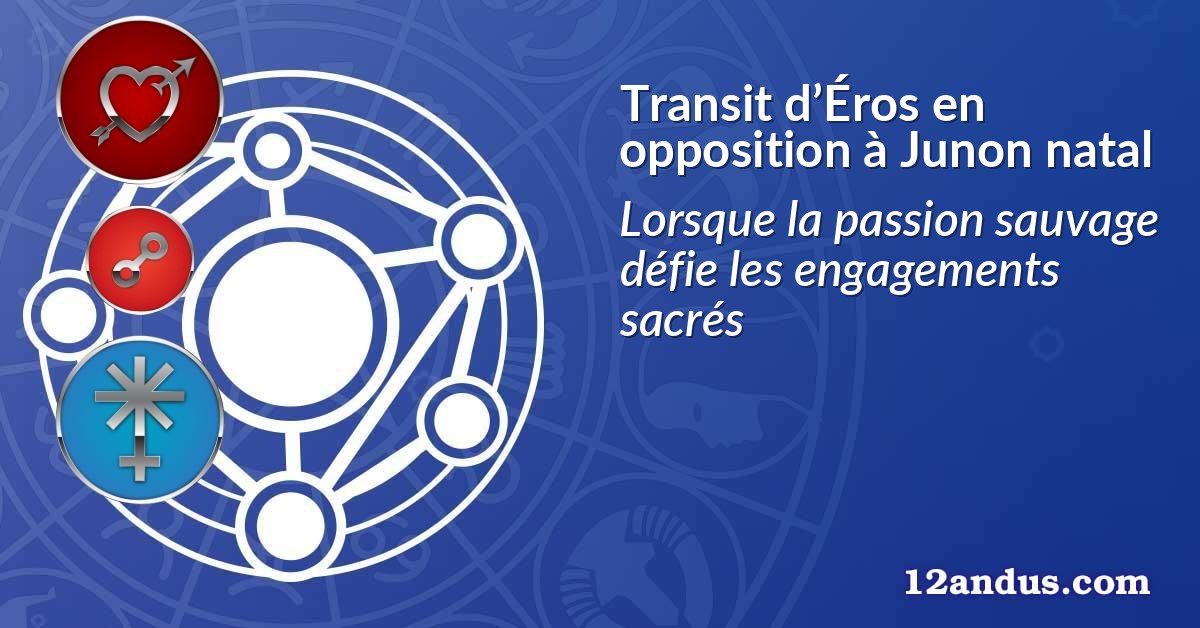 Transit d’Éros en opposition à Junon natal
