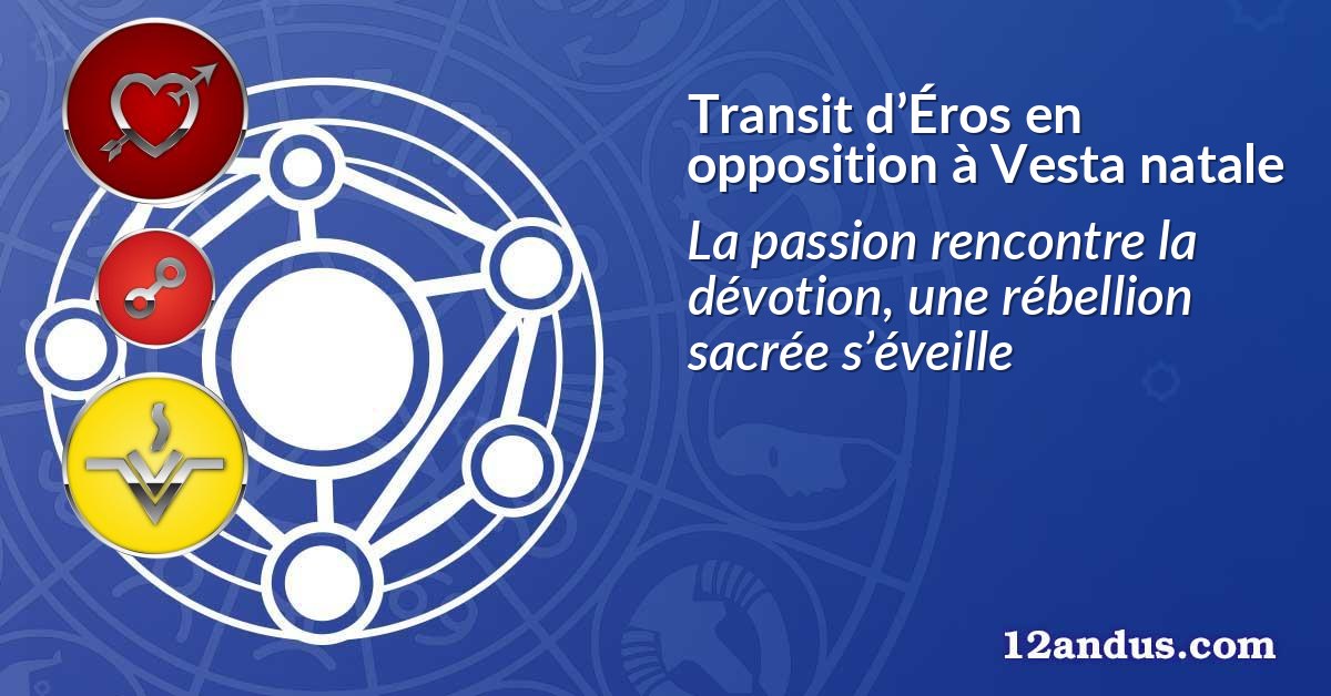 Transit d’Éros en opposition à Vesta natale