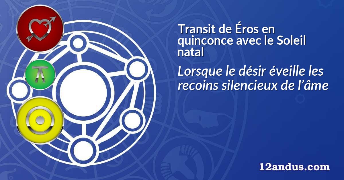 Transit de Éros en quinconce avec le Soleil natal