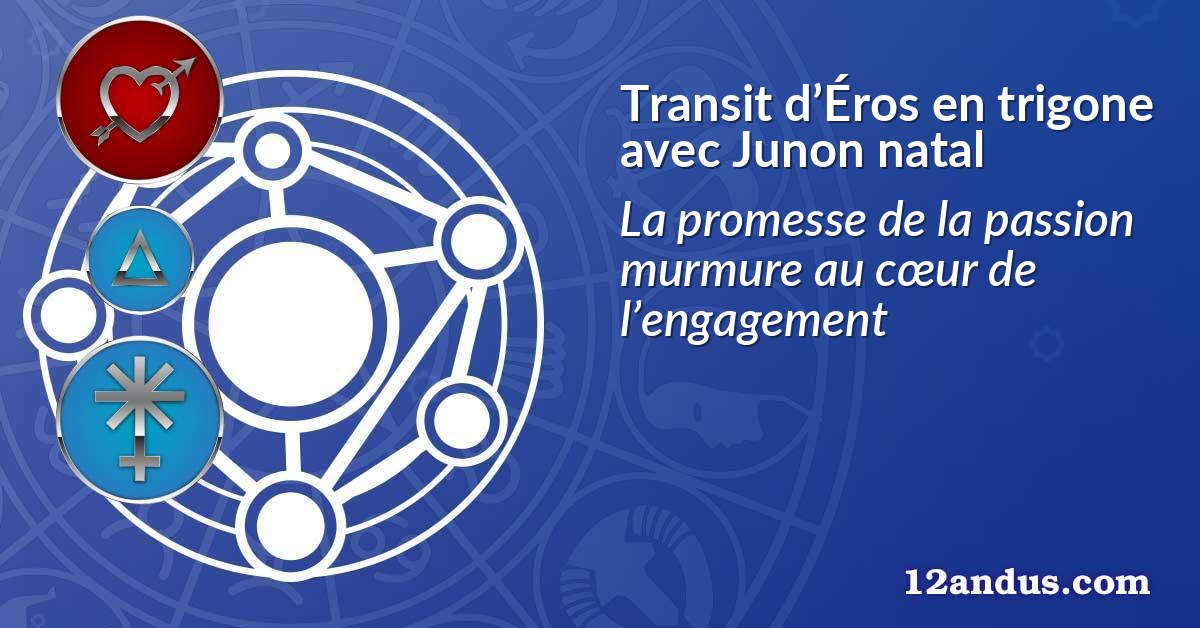 Transit d’Éros en trigone avec Junon natal