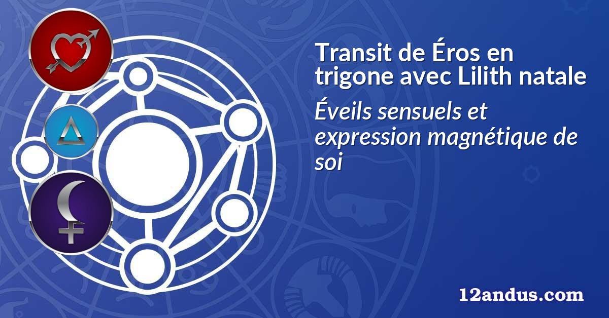 Transit de Éros en trigone avec Lilith natale