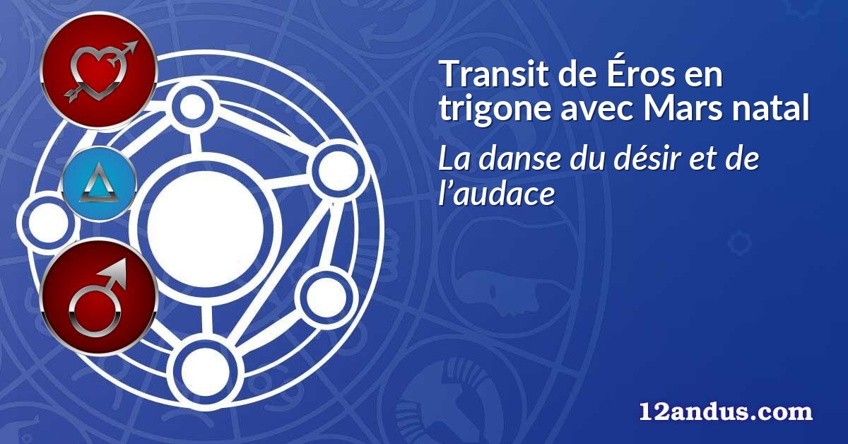 Transit de Éros en trigone avec Mars natal