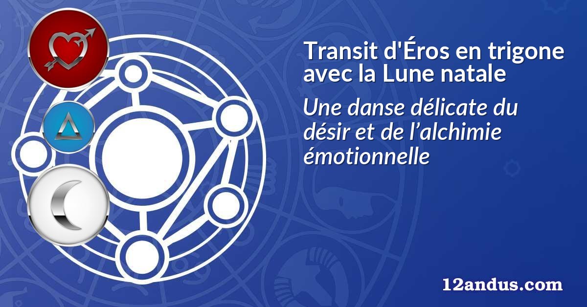 Transit d'Éros en trigone avec la Lune natale