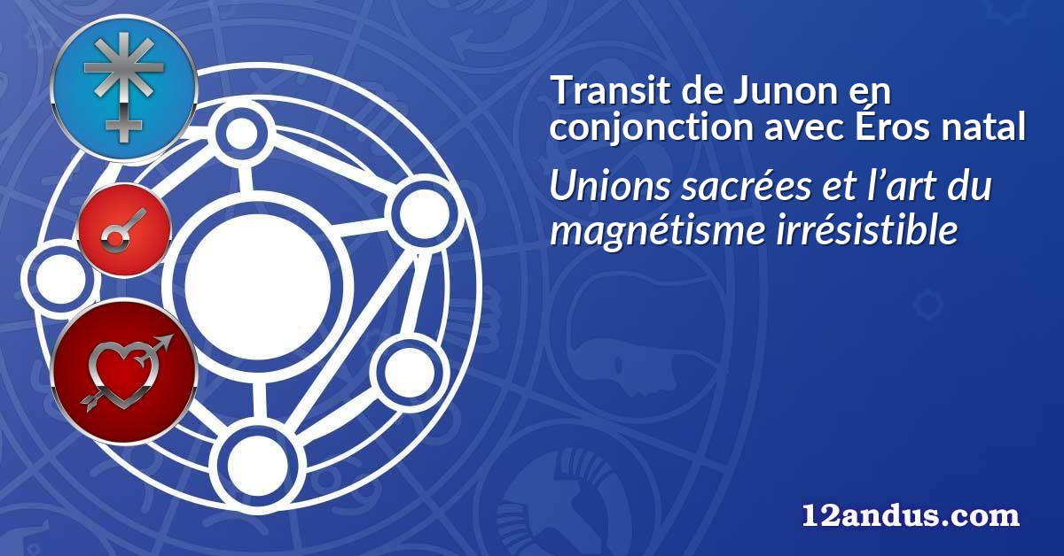 Transit de Junon en conjonction avec Éros natal