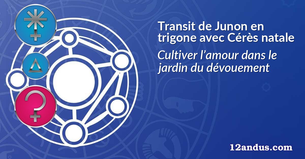 Transit de Junon en trigone avec Cérès natale