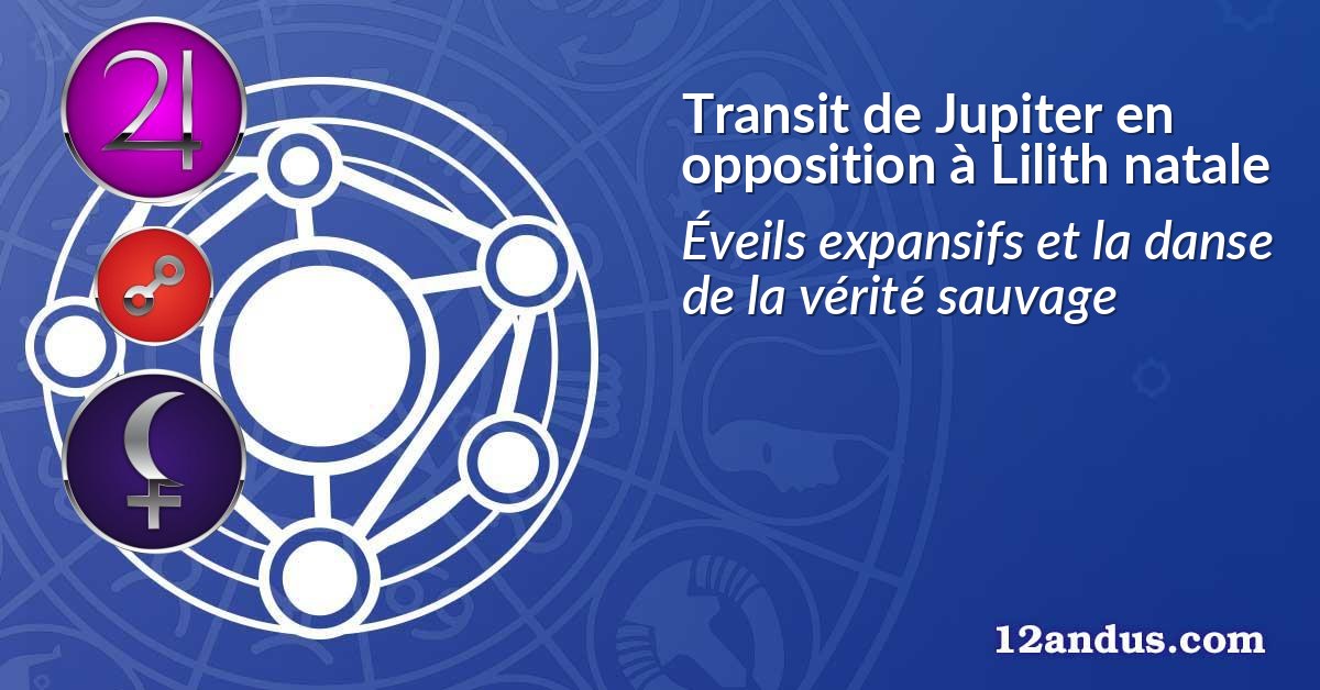 Transit de Jupiter en opposition à Lilith natale