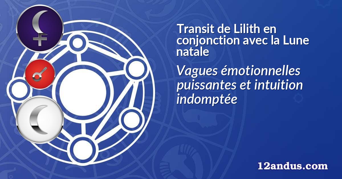 Transit de Lilith en conjonction avec la Lune natale
