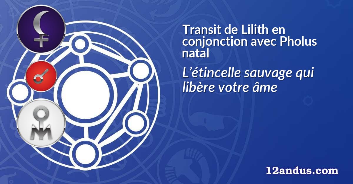 Transit de Lilith en conjonction avec Pholus natal
