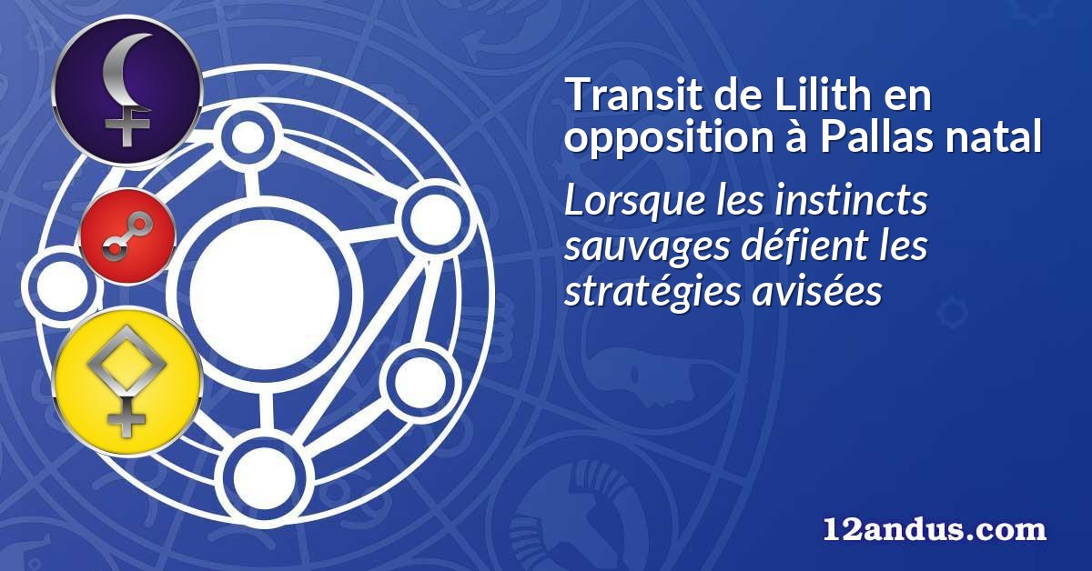 Transit de Lilith en opposition à Pallas natal