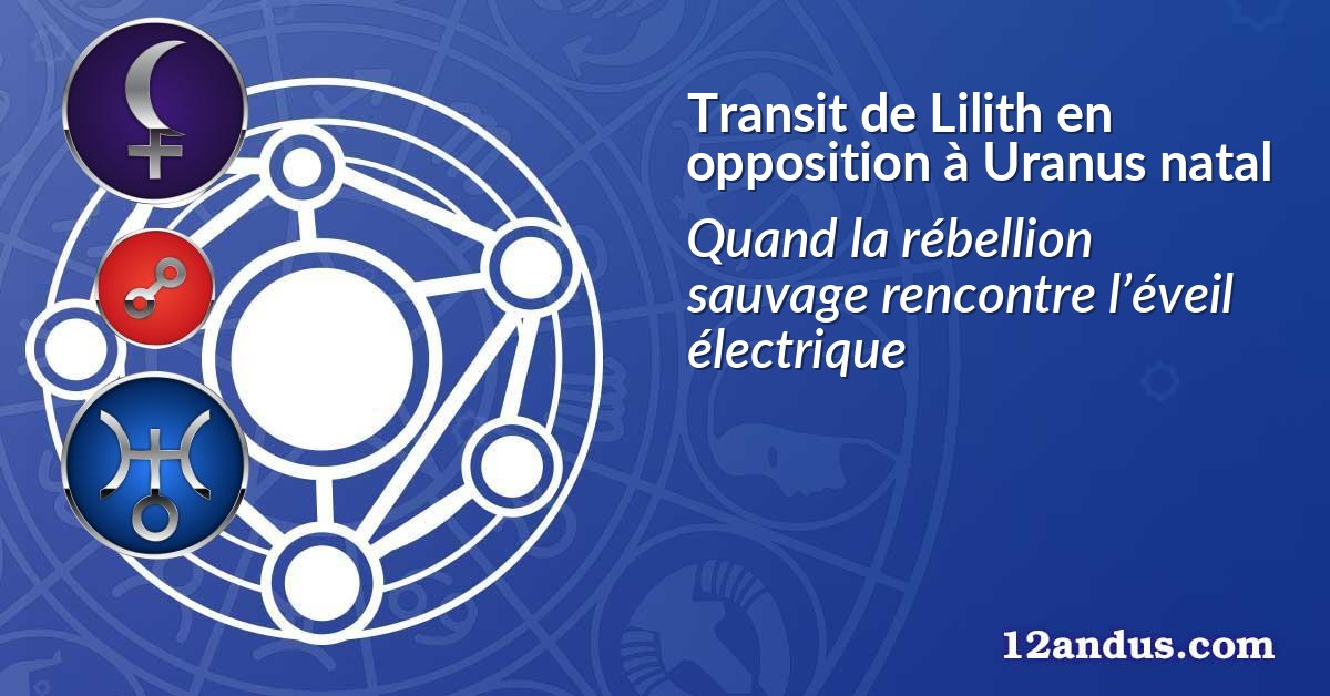 Transit de Lilith en opposition à Uranus natal