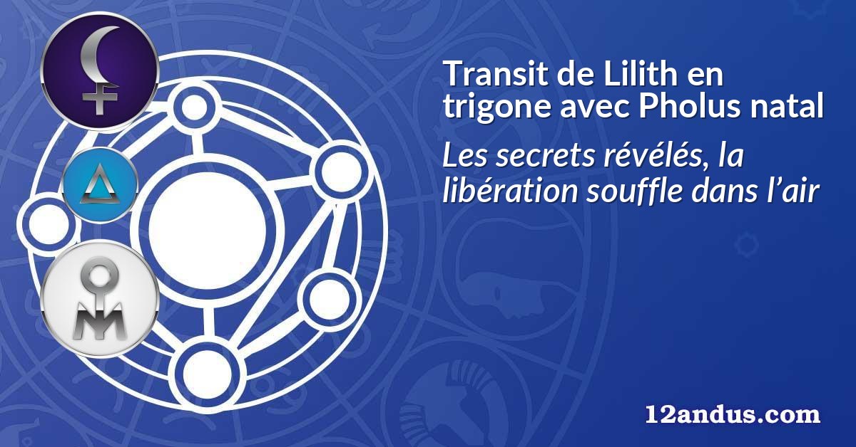 Transit de Lilith en trigone avec Pholus natal
