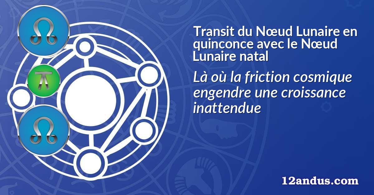 Transit du Nœud Lunaire en quinconce avec le Nœud Lunaire natal