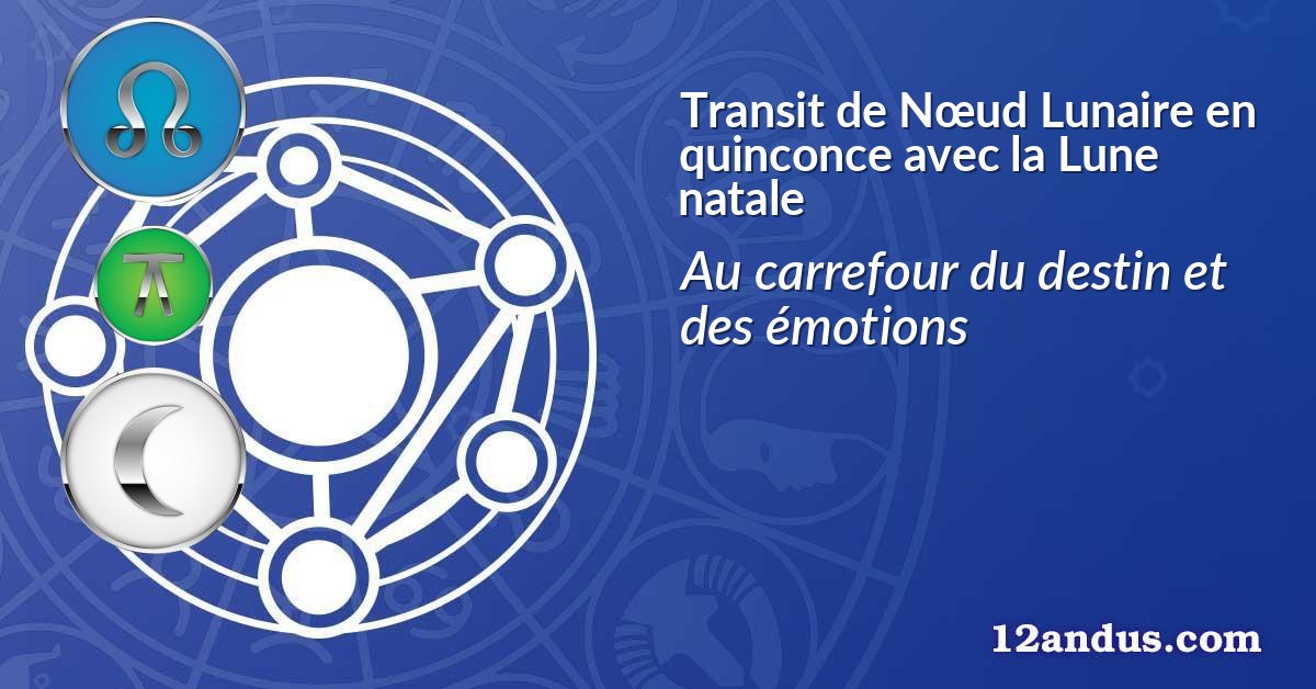Transit de Nœud Lunaire en quinconce avec la Lune natale