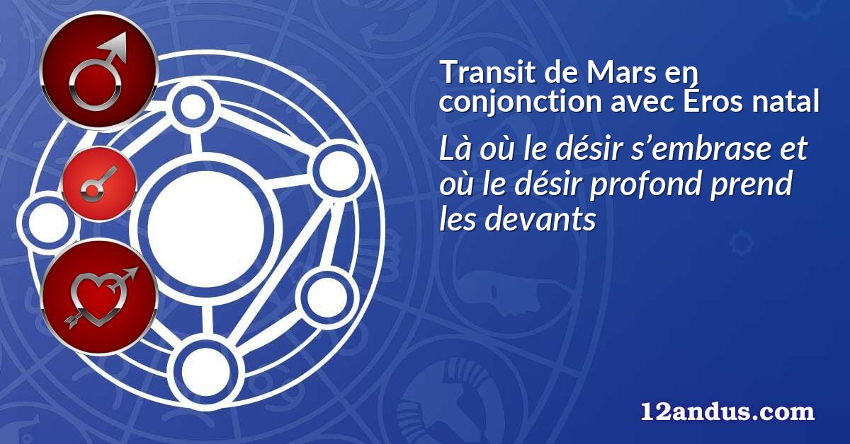 Transit de Mars en conjonction avec Éros natal