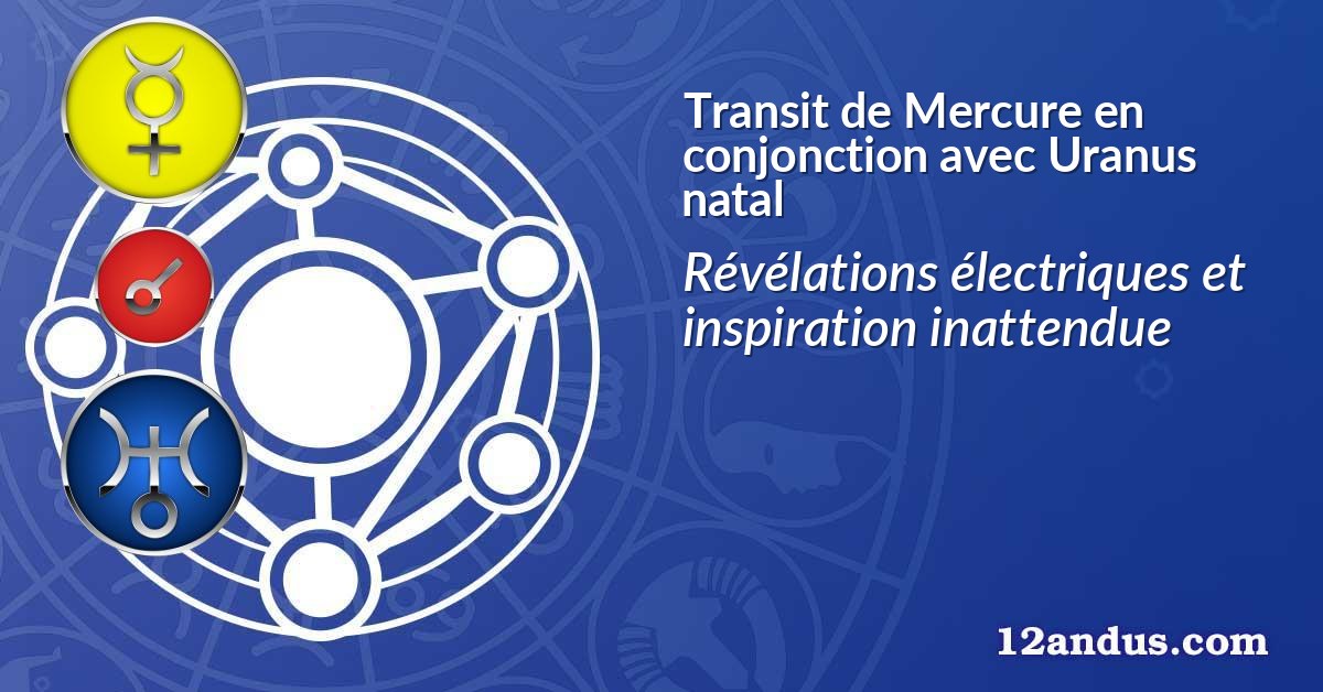 Transit de Mercure en conjonction avec Uranus natal