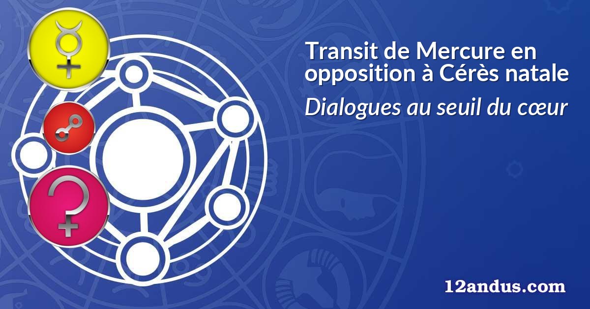 Transit de Mercure en opposition à Cérès natale