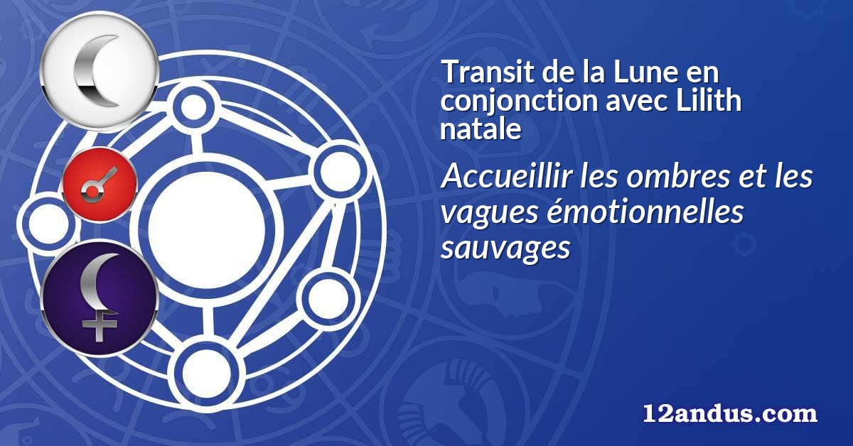 Transit de la Lune en conjonction avec Lilith natale