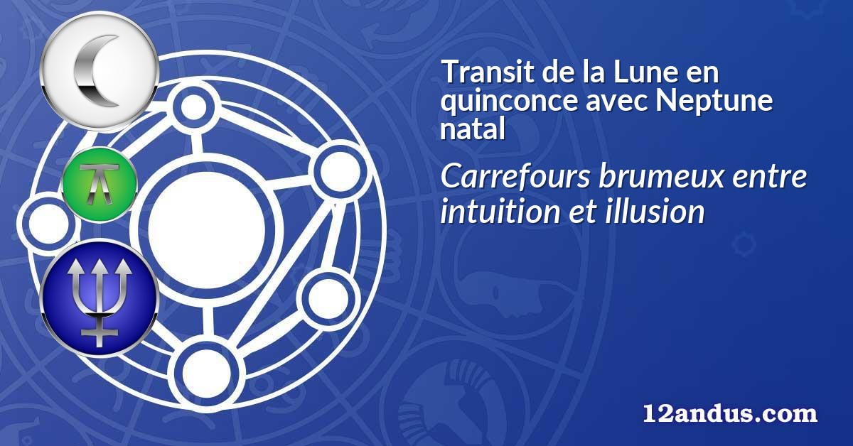 Transit de la Lune en quinconce avec Neptune natal