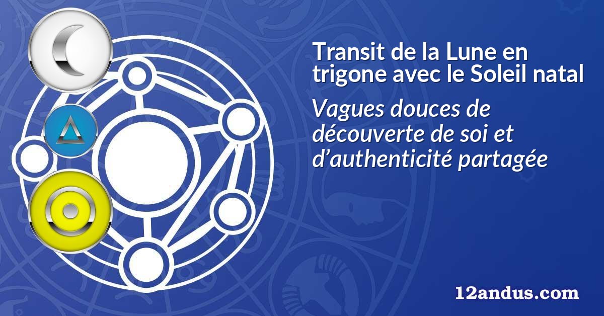 Transit de la Lune en trigone avec le Soleil natal