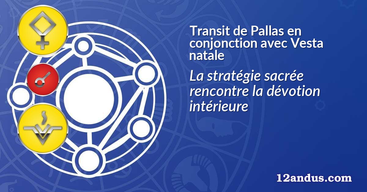 Transit de Pallas en conjonction avec Vesta natale