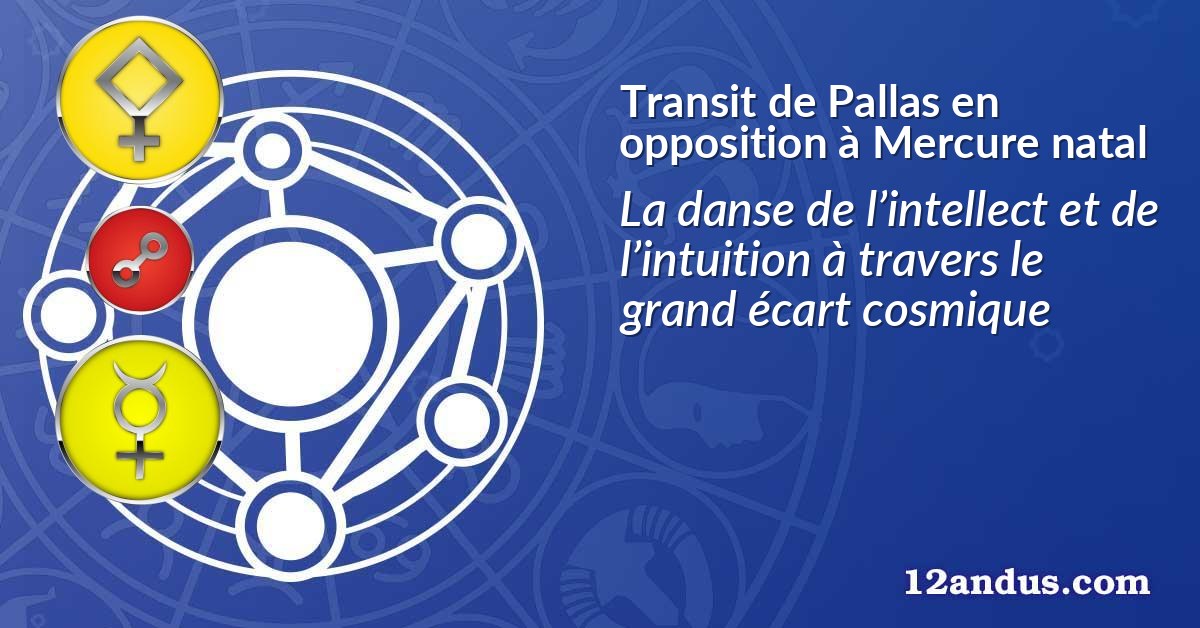 Transit de Pallas en opposition à Mercure natal