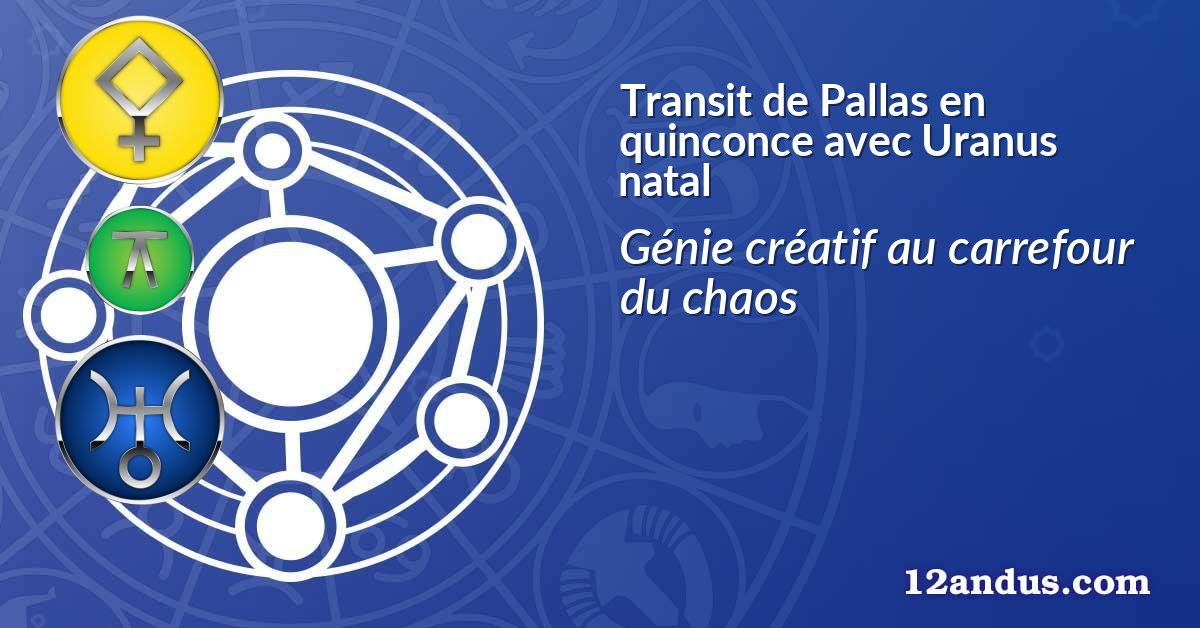 Transit de Pallas en quinconce avec Uranus natal
