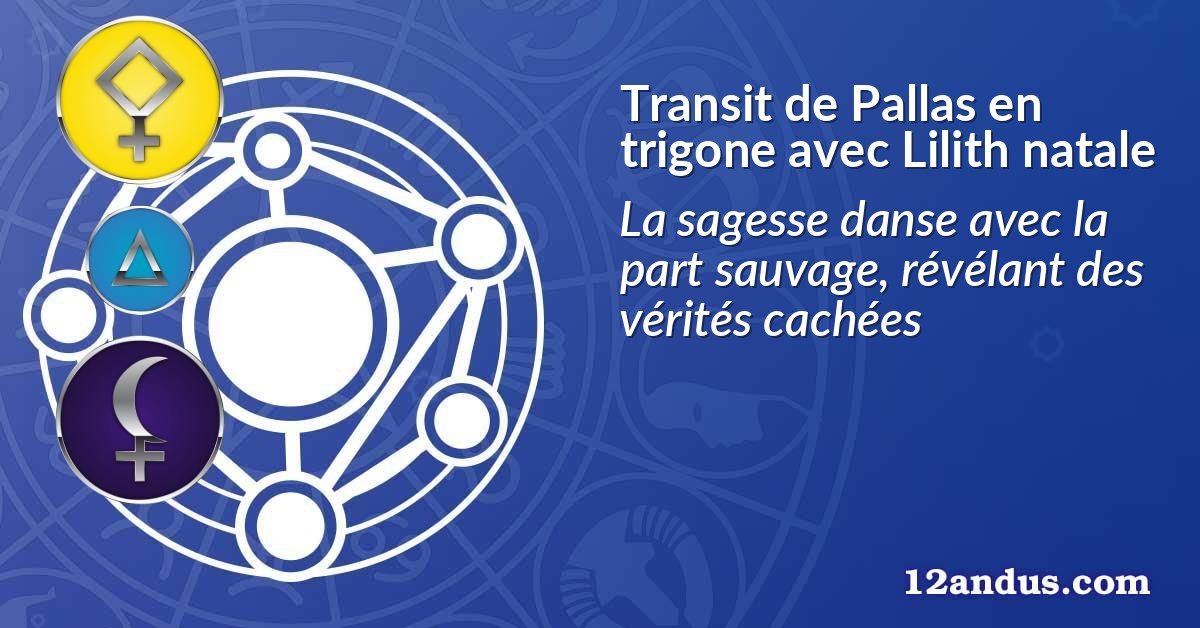 Transit de Pallas en trigone avec Lilith natale